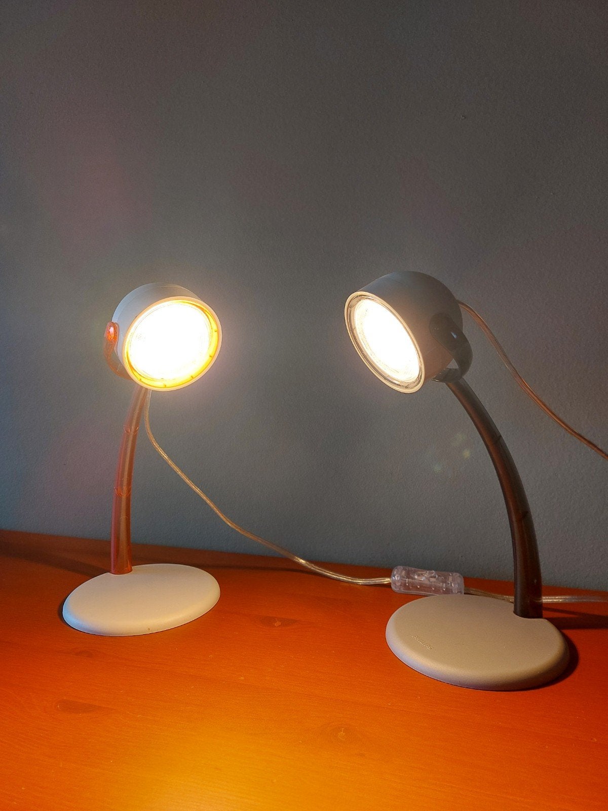 Bureaulamp 2 stuks Philips, Ophalen, Gebruikt, 26 cm, Philips