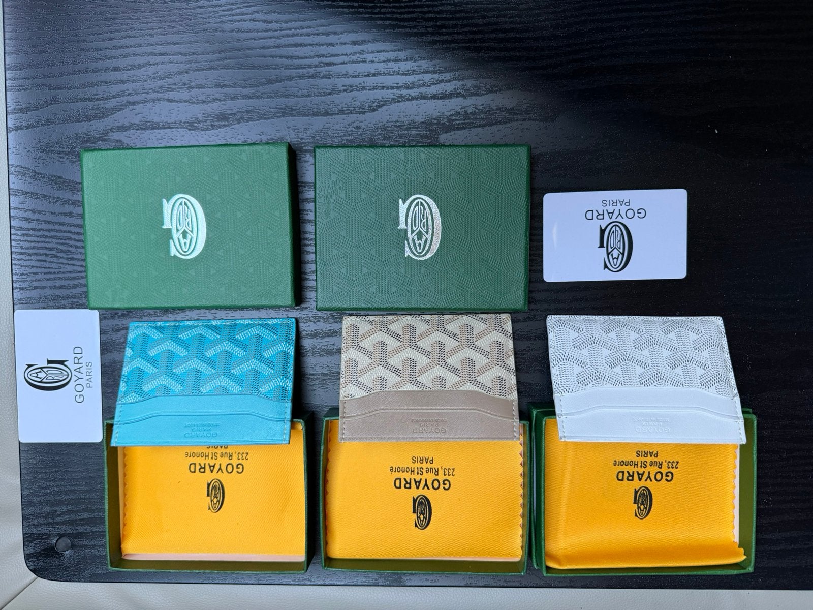 Luxe Goyard kaarthouders beschikbaar in 3 kleuren:, Handtassen en Accessoires, Portemonnees, Ophalen, Wit