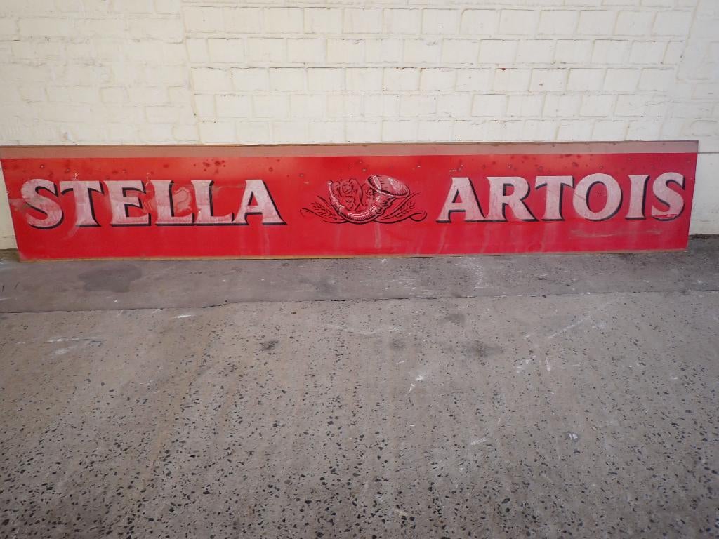 stella artois reclamebord, Verzamelen, Ophalen, Gebruikt, Reclamebord