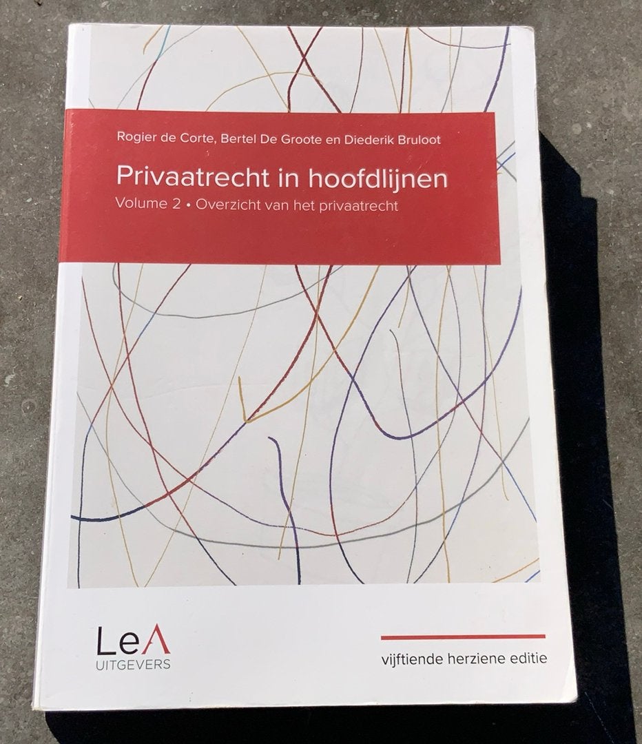 Privaatrecht in hoofdlijnen 15de editie volume 2, Boeken, Ophalen of Verzenden, Rogier de Corte; Bertel De Groote; Diederik Bruloot