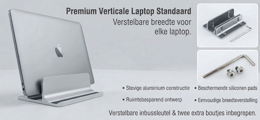aluminium dual docking voor laptop en tablet (nieuw), Computers en Software, Ophalen of Verzenden, Nieuw, Laptop