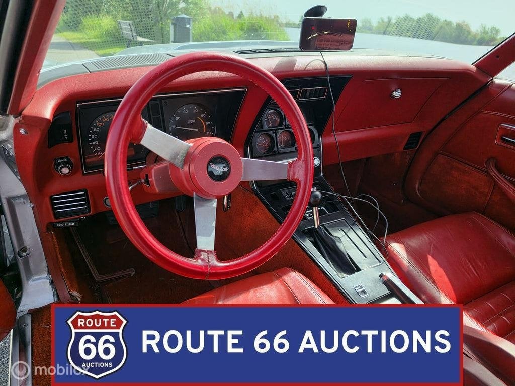 Chevrolet Corvette C3 | 1979 | Route 66 Auctions, Auto's, Chevrolet, Zwart, Bedrijf, Handgeschakeld