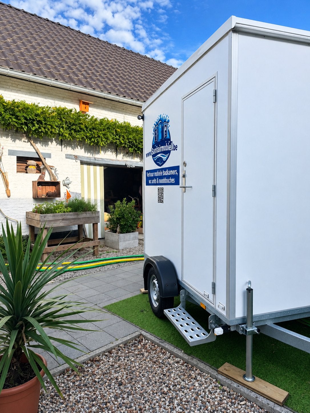 Mobiele badkamer te huur, Verzenden, Zo goed als nieuw
