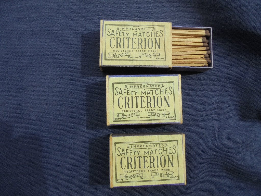 lot de 3 boites d allumettes criterion us army ww2, Collections, Enlèvement ou Envoi, Armée de terre