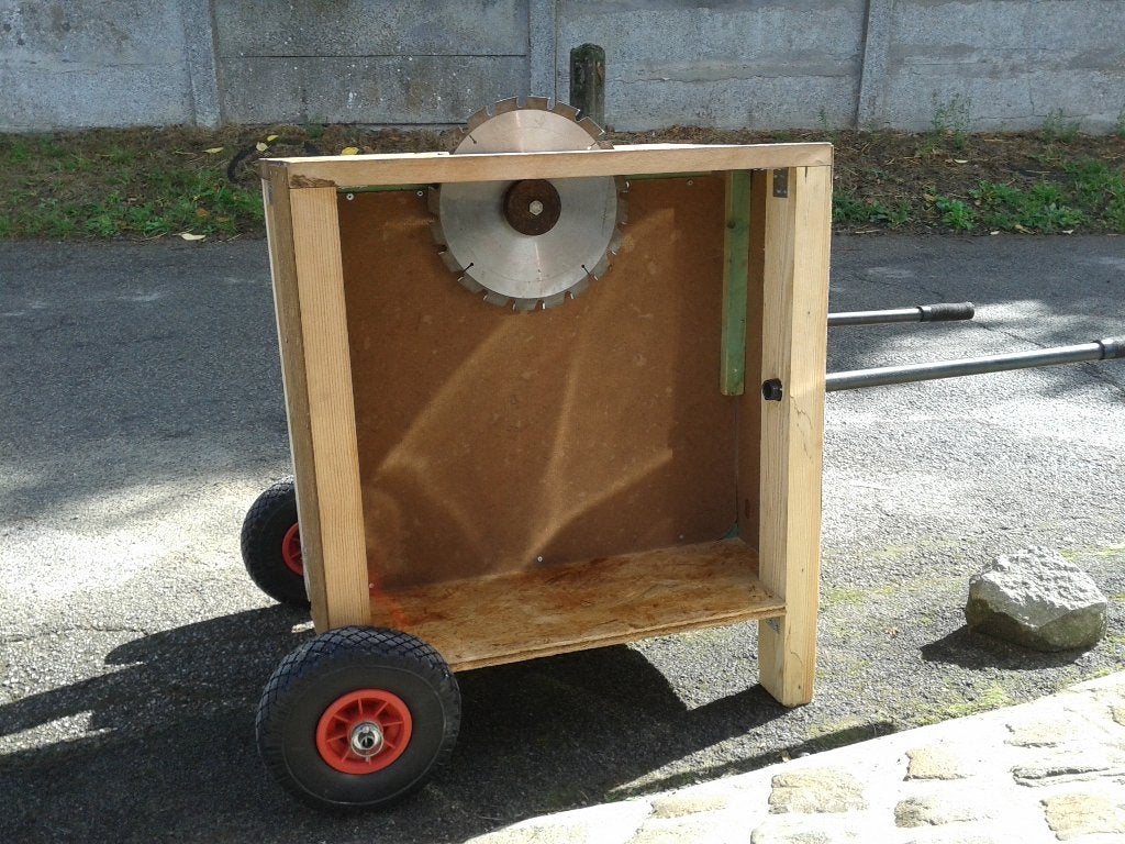 tafelcirkelzaag zaagtafel op benzine 7.5hp, Tuin en Terras, Ophalen