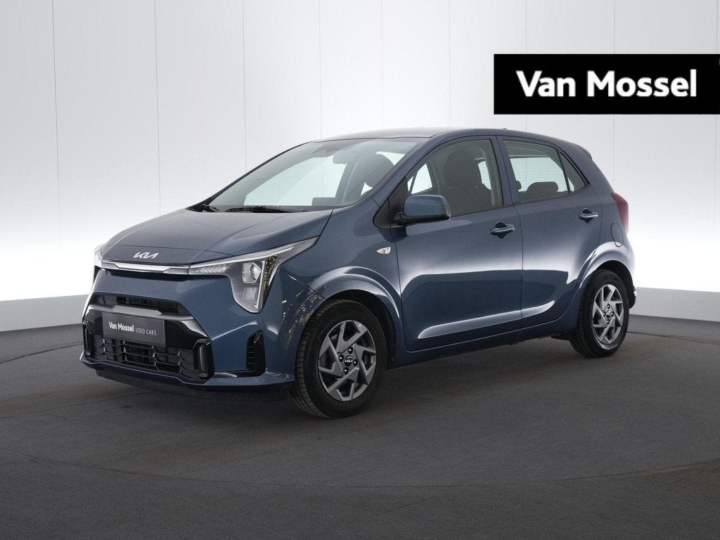 Kia Picanto 1.0 GDI ISG 63 AMT Pulse, Auto's, Kia, Stof, Gebruikt, Zwart, 46 kW