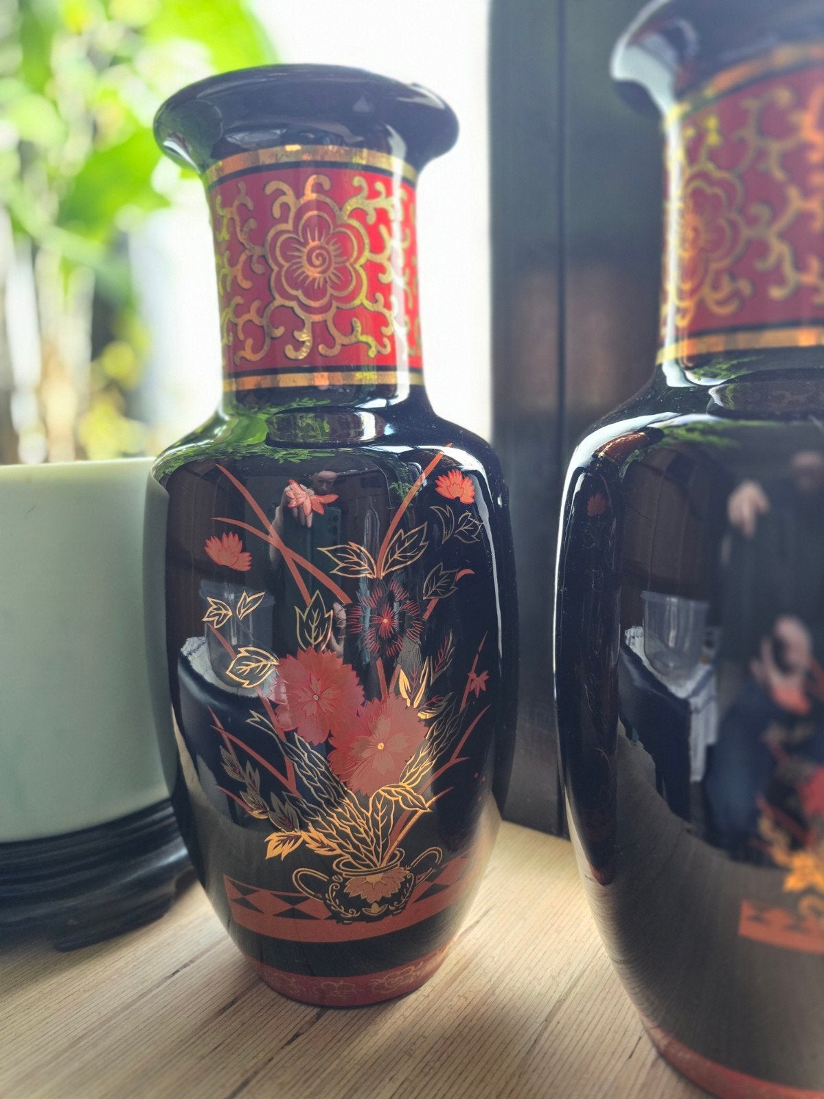 1 paar chinese vazen, Antiek en Kunst, Ophalen
