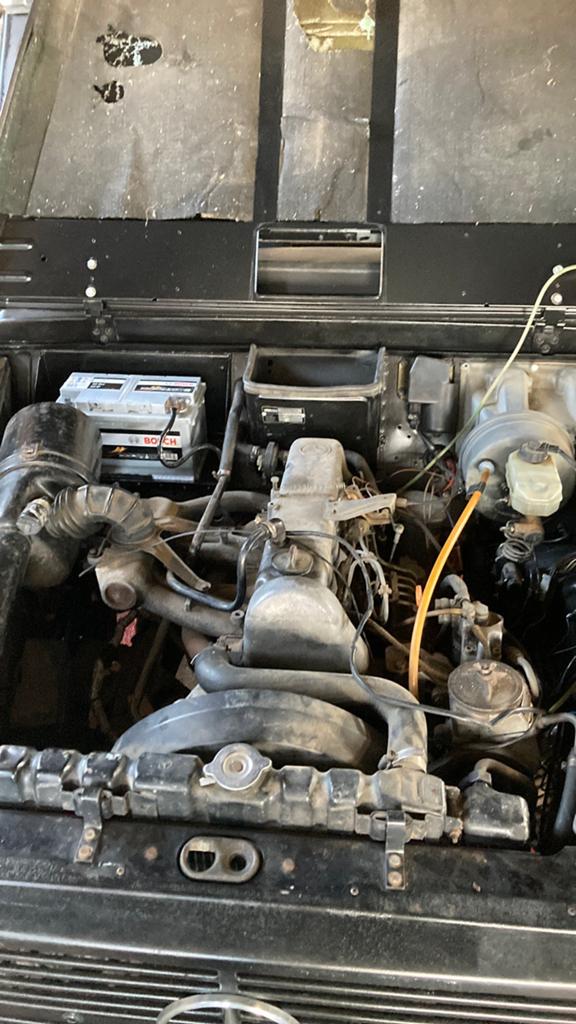 Mercedes 300 gd af te werken project, Ophalen