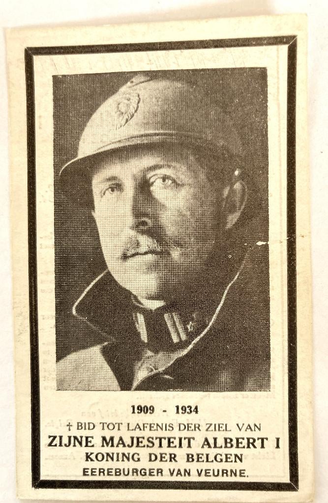 Mooie foto van Koning ALBERT I, Ophalen of Verzenden, Gebruikt
