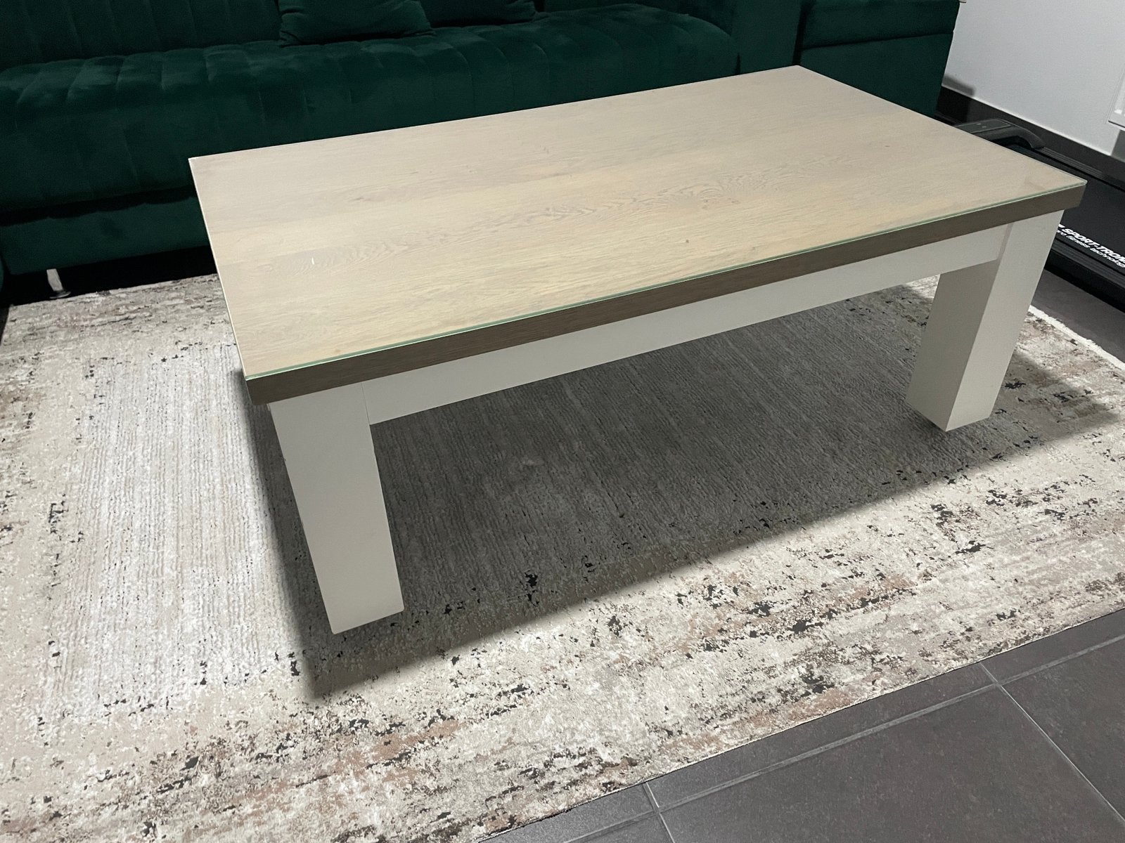 Salontafel, Ophalen, Glas