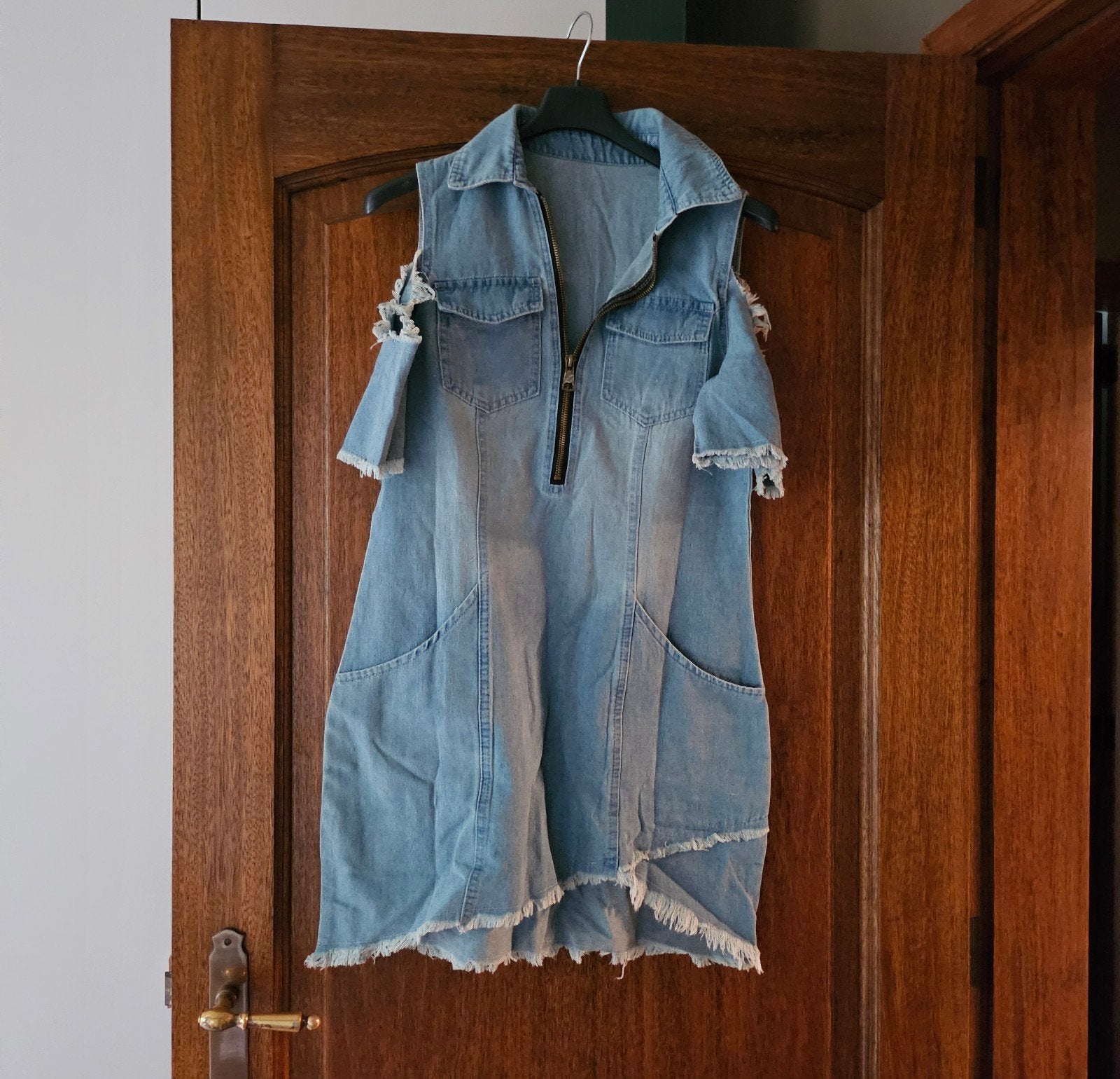 jeans kleedje nieuw, Ophalen, Maat 36 (S)