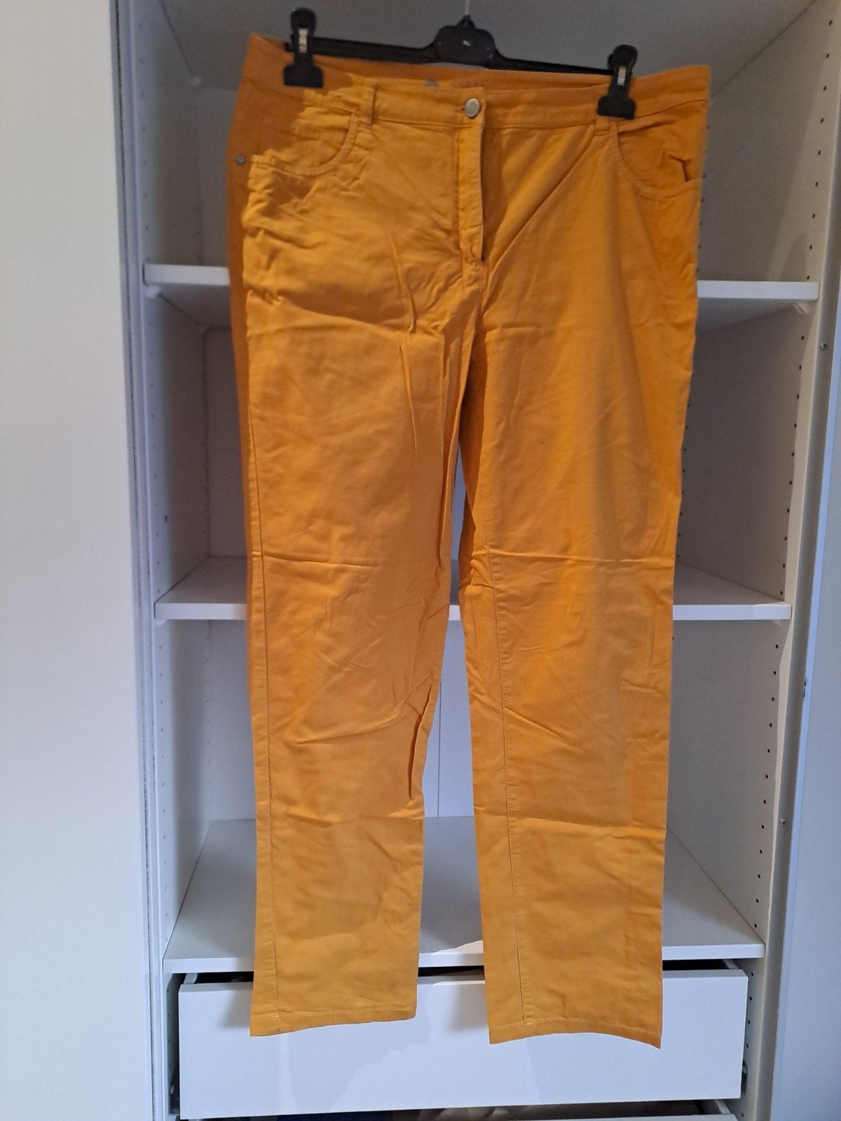 Mt 44 Mosterdgele comfort fit broek, Kleding | Dames, Geel, Maat 42/44 (L), Ophalen of Verzenden, Zo goed als nieuw