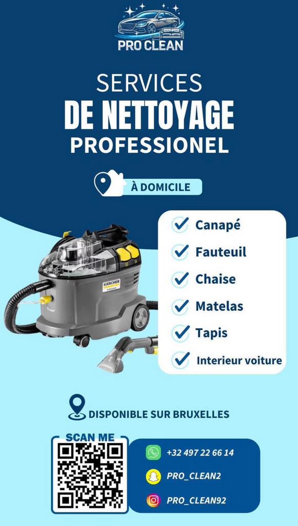 NETTOYAGE AUTO & CANAPÉ À DOMICILE, Enlèvement ou Envoi, Comme neuf