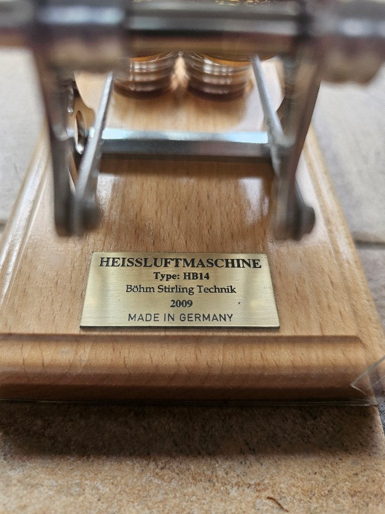 Stirling Motor., Ophalen