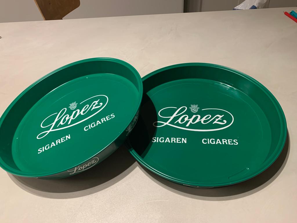 2 nouvelles étagères à cigares Lopez — publicité vintage, Enlèvement ou Envoi, Comme neuf