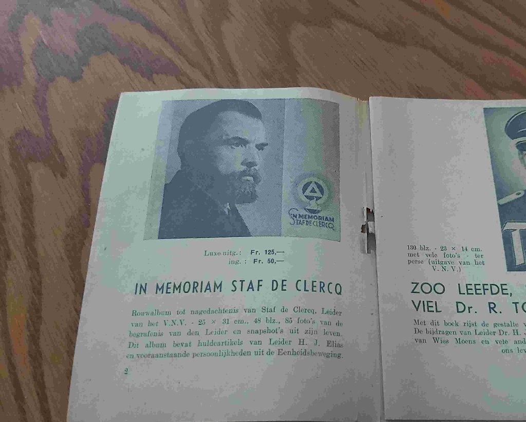 Volk Staat Krant Duitsland VNV Tollenaere Fonds Clercq, Envoi, Deuxième Guerre mondiale, Utilisé, Général