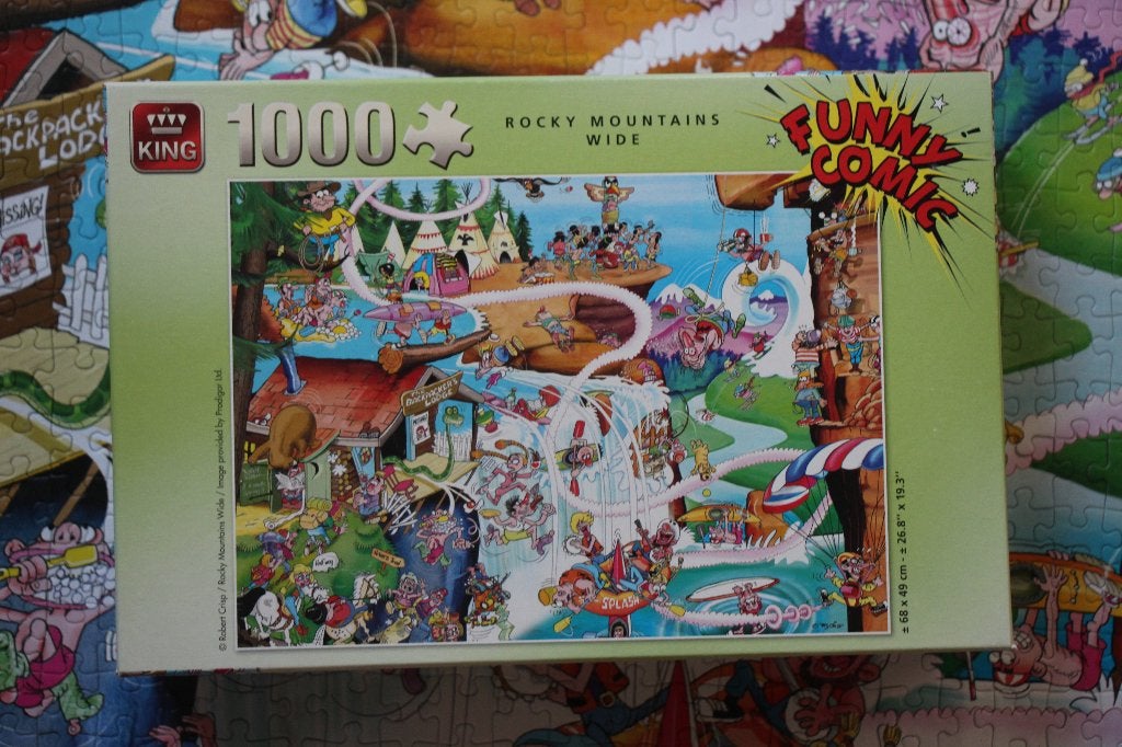 puzzel rocky mountains wide, Ophalen, 500 t/m 1500 stukjes, Gebruikt, Legpuzzel