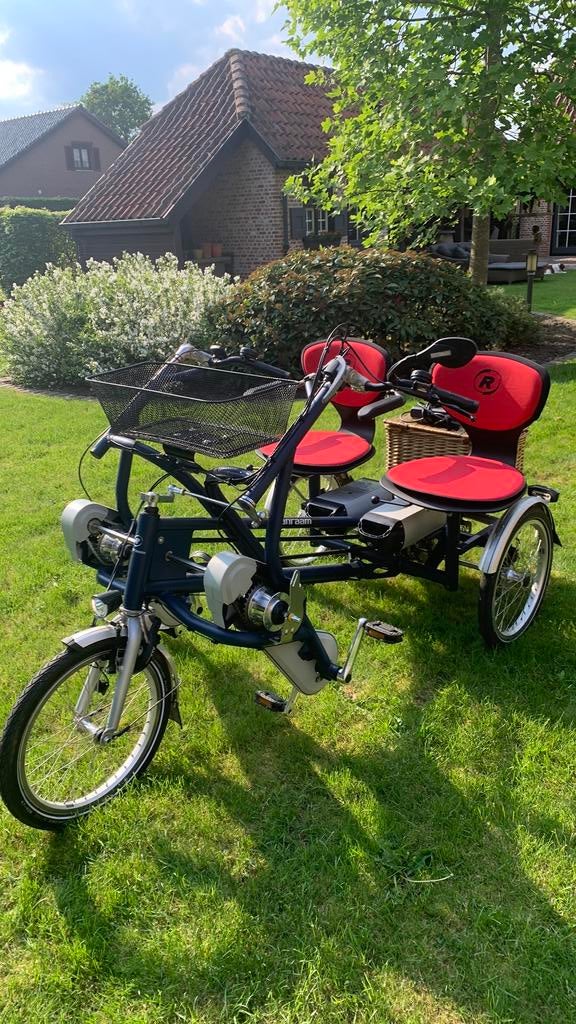 Van Raam fun2go duofiets, Vélos & Vélomoteurs, Vélos | Tricycles, Comme neuf, Enlèvement