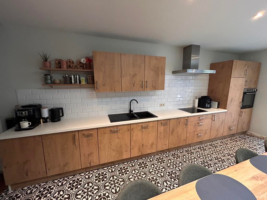 Complete keuken incl oven, koelkast, inductieplaat & dampkap, Enlèvement, Utilisé
