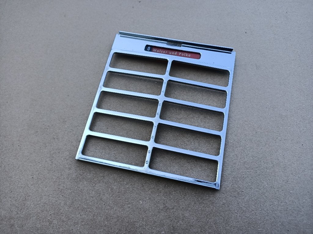 Titelrekje Seeburg 100J/JL/ HF-100R (1955) jukebox, Verzenden, Seeburg