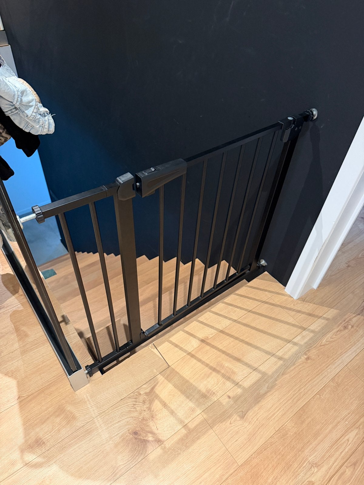 Porte d'escalier - noire, Enlèvement, Comme neuf
