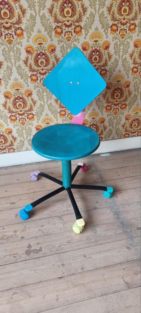 Bureaustoel Pop Art Memphis style jaren 80, Huis en Inrichting, Bureaus, Ophalen