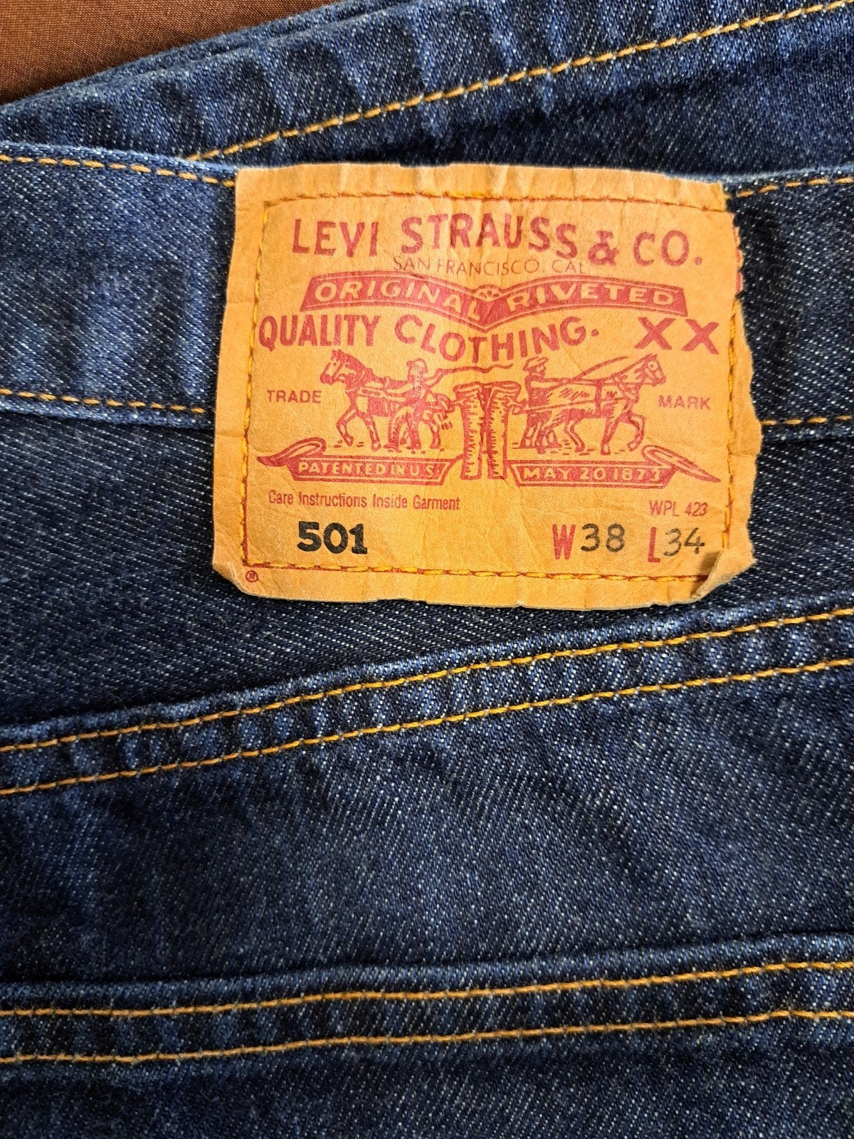 Levis 501 - 38 / 34, Neuf, Levi's, Enlèvement, Bleu