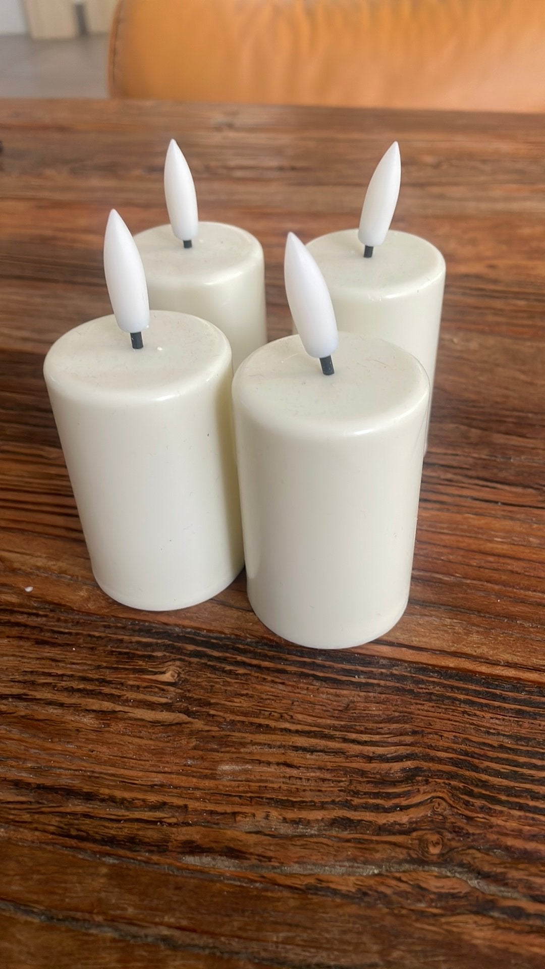 Kaars met 4 LED's, Huis en Inrichting, Ophalen, Overige materialen, Overige typen, Nieuw