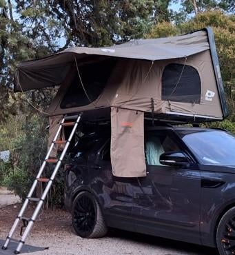 Hardshell daktent voor 2 volwassenen en 2 kinderen, Caravans en Kamperen, Tenten, Ophalen, Zo goed als nieuw, Tot en met 4