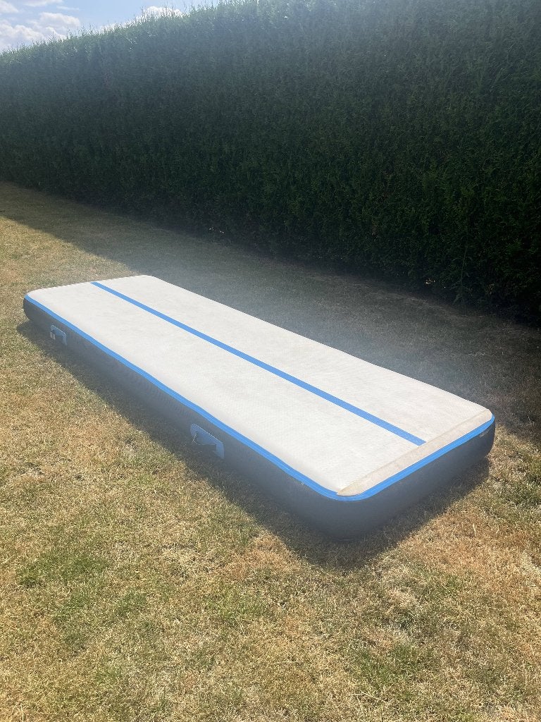 Airtrack, Sport en Fitness, Ophalen of Verzenden, Gebruikt, Blauw, Materiaal