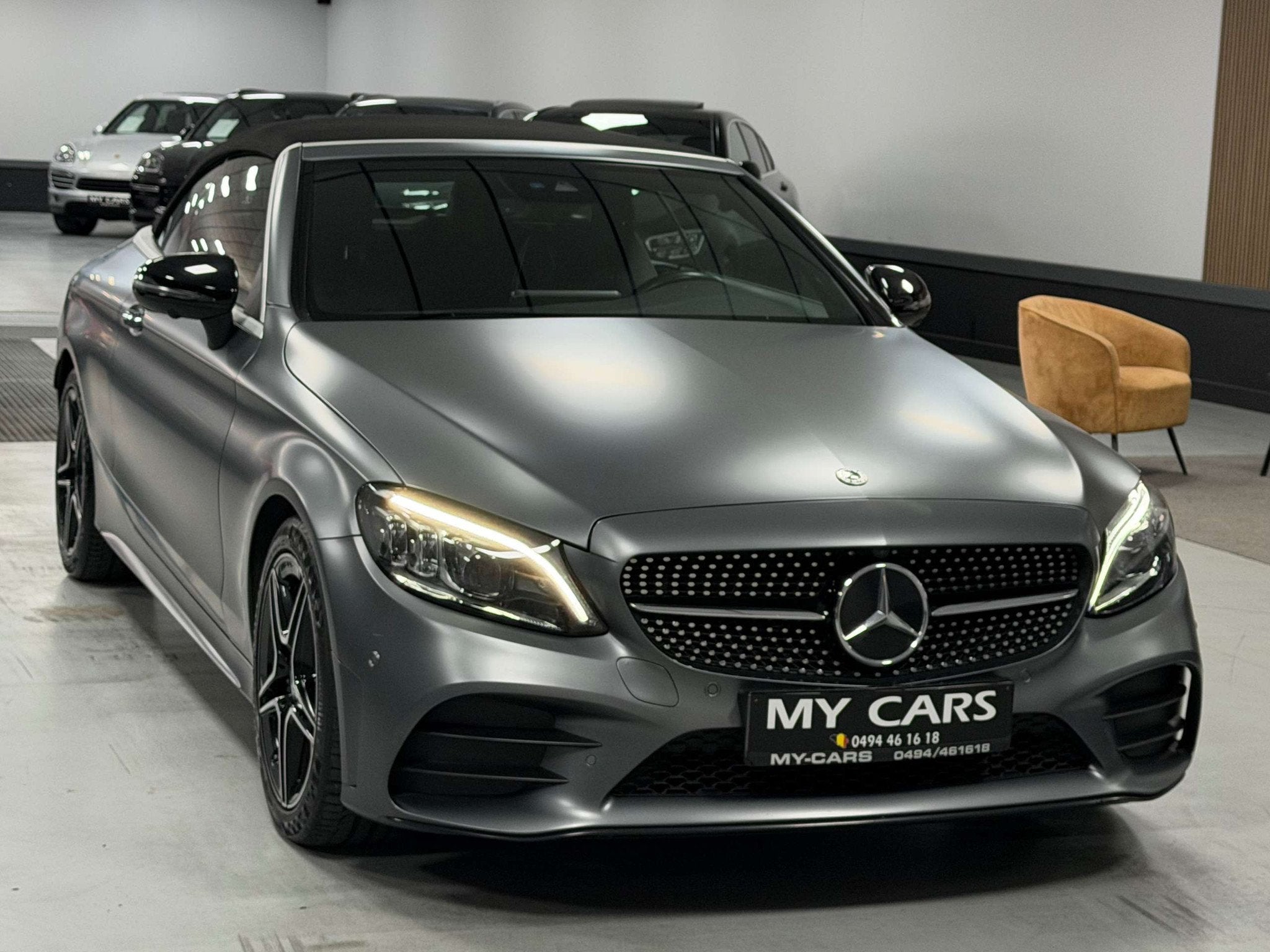 Mercedes-Benz C-Klasse 220 D 194 Cv Cabriolet Gris Mat Pack-, Auto's, Automaat, 4 zetels, Achterwielaandrijving, Euro 6