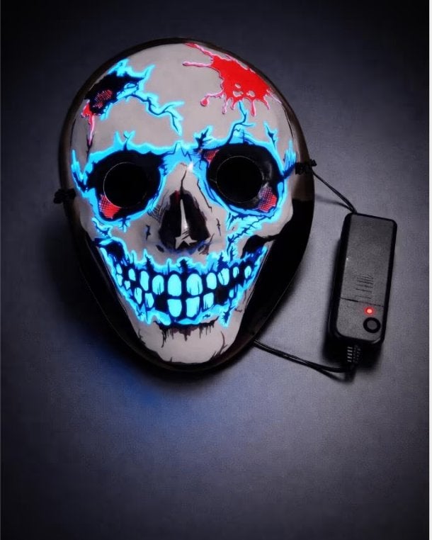 LED Maskers | Bunny Wit, Zwart, Skull, Darth Vader, Ophalen of Verzenden, Nieuw