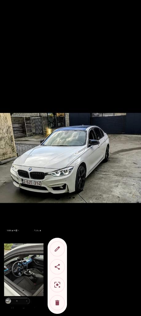 BMW f30, Auto's, BMW, Euro 5, Achterwielaandrijving, Zwart, Alcantara