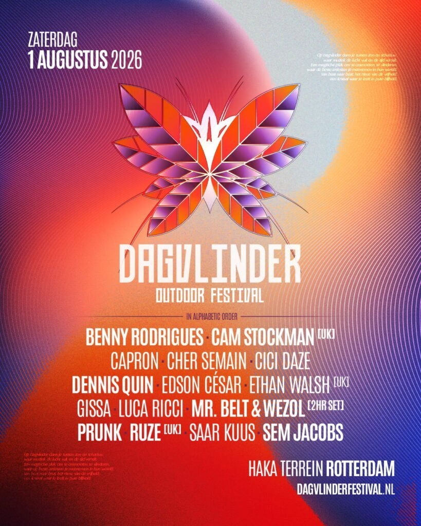Dagvlinder Outdoor -Ticket -ZATERDAG 1 Augustus - 1+1 GRATIS