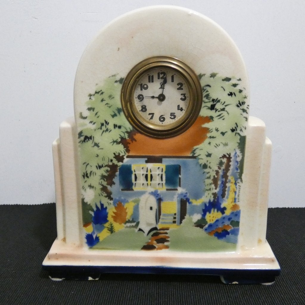 Antieke Art Deco Schouwklok BIHL [1150], Antiek en Kunst, Ophalen of Verzenden