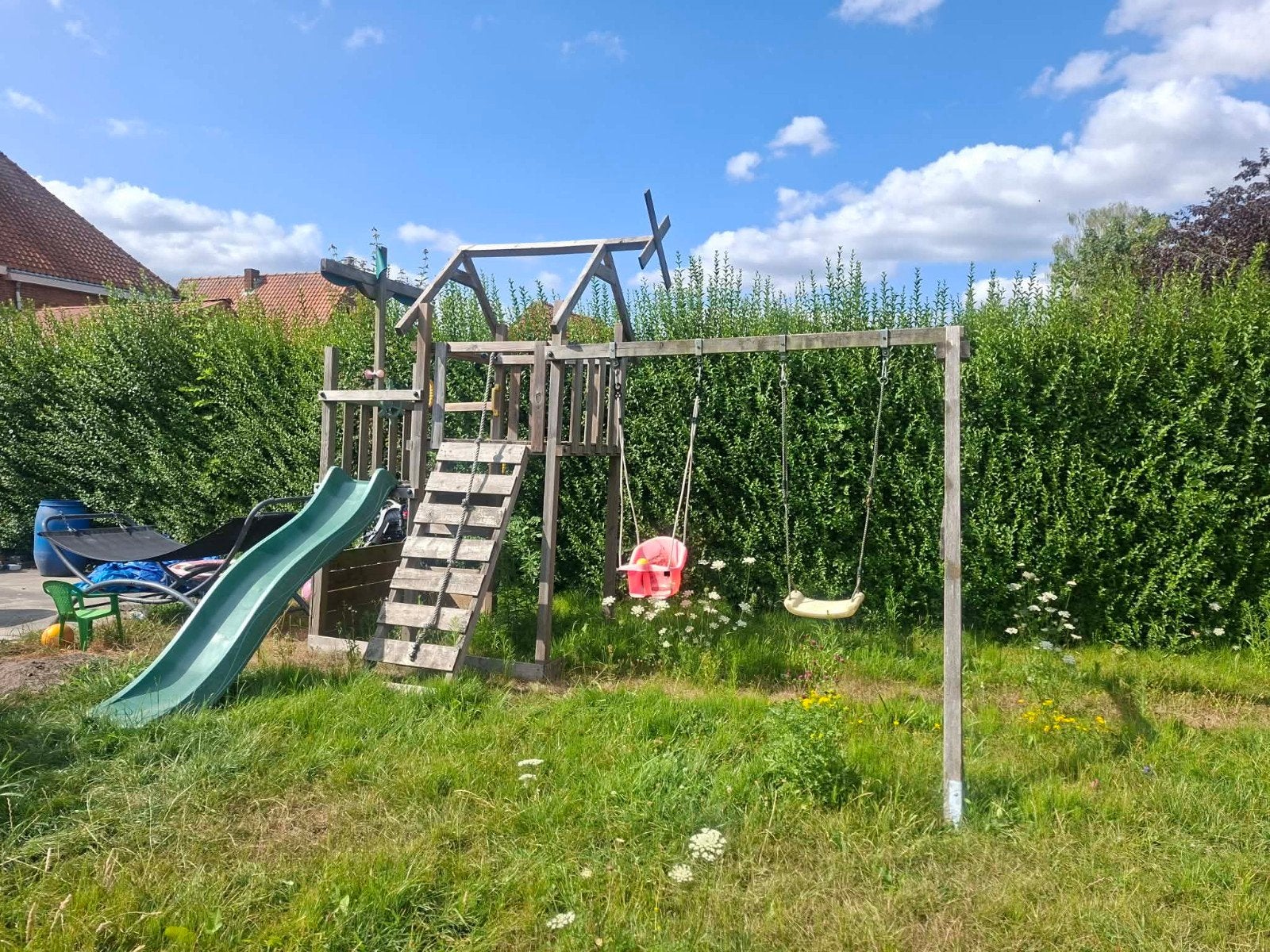 speeltuig, Ophalen, Gebruikt, Schommel