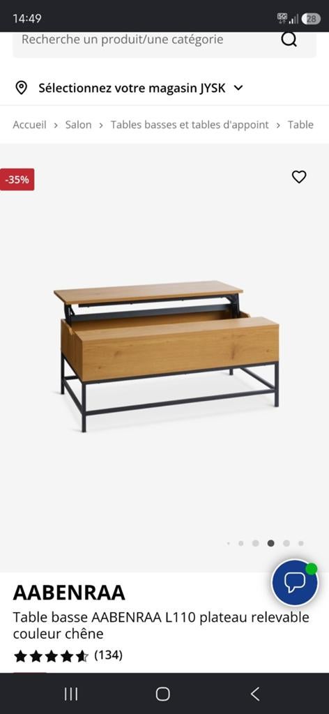 Table de salon, Maison & Meubles, Enlèvement