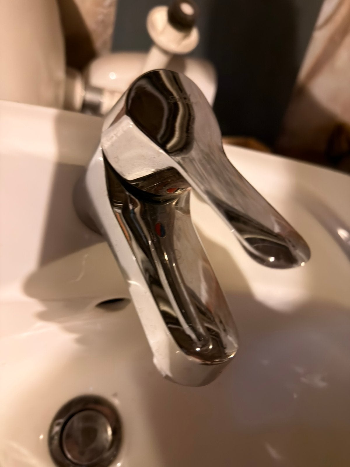 Wastafels met kraanwerk, Enlèvement, Utilisé, Chrome, Lavabo
