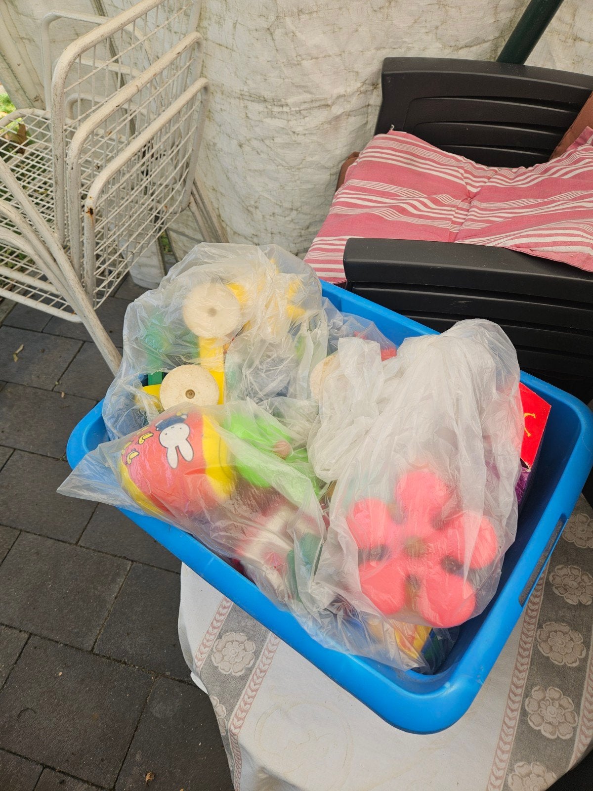 Speelgoed kleine kinderen, Ophalen