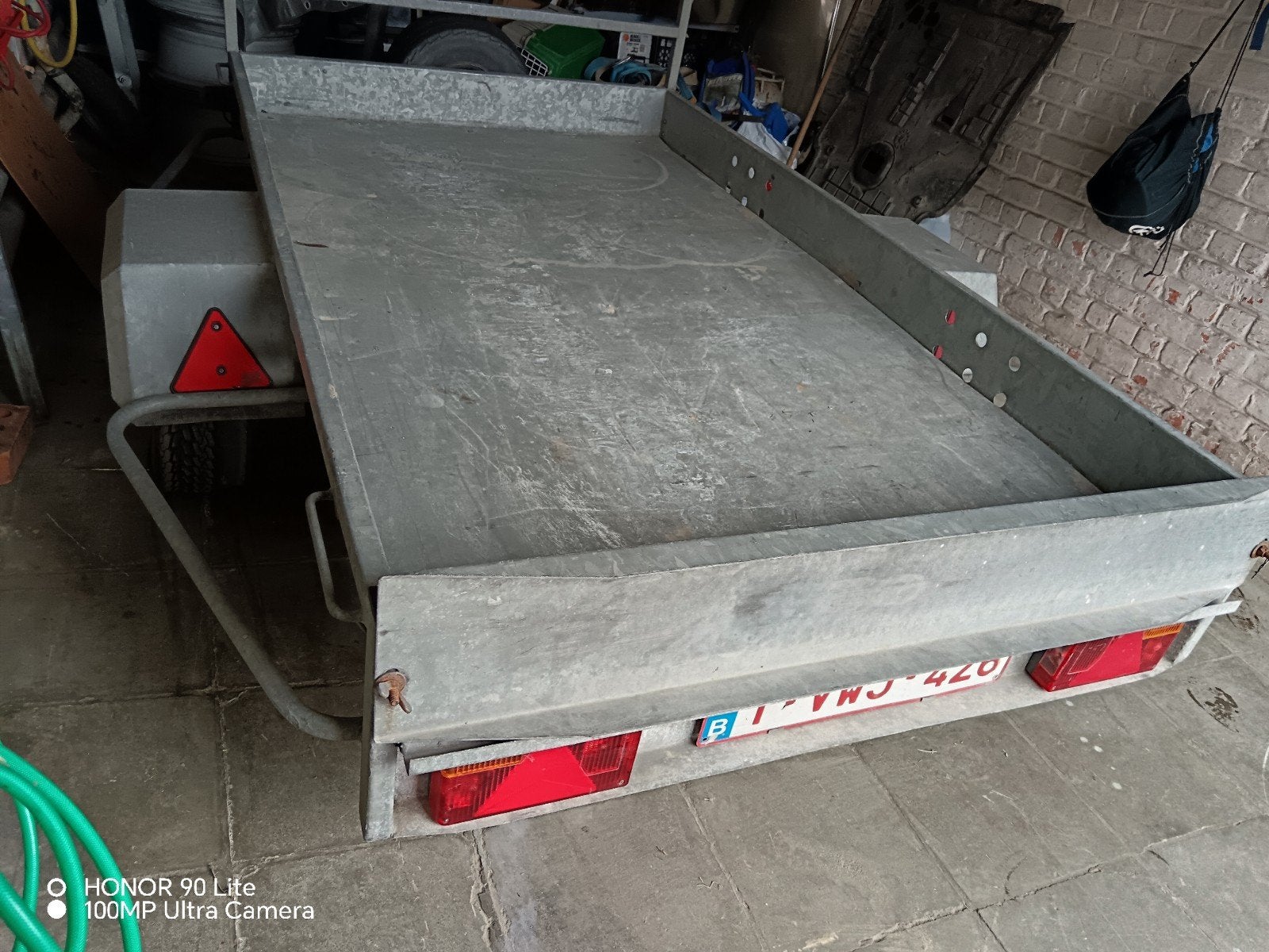 remorque increvable 750 kg 2.25m x 1.25m full galvanisé, Enlèvement