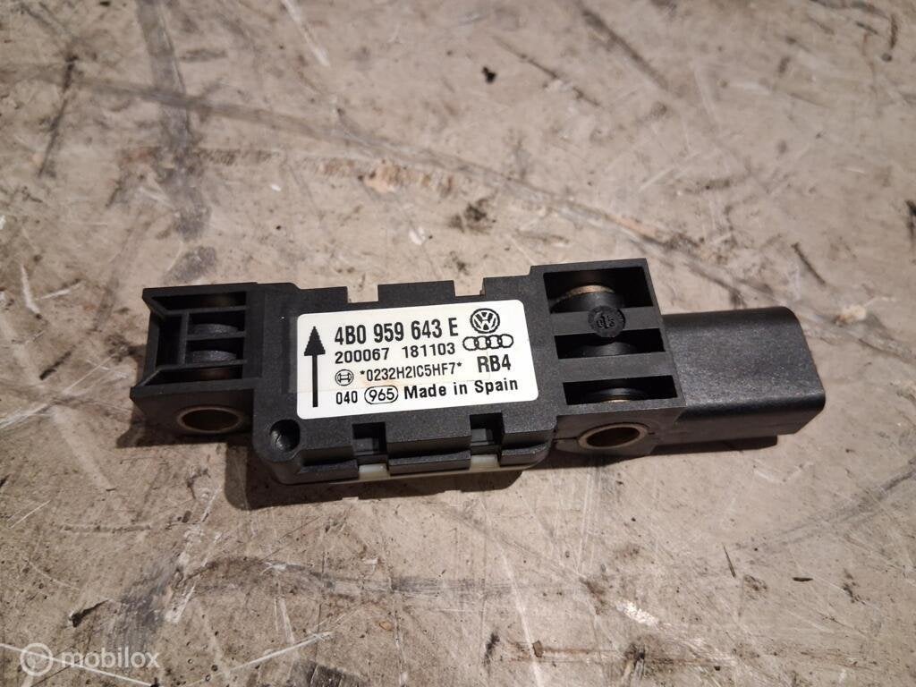 Sensor airbag Audi A3 8P 2.0 FSI ('03-'12) 4B0959643E, Autos : Pièces & Accessoires, Audi, Enlèvement ou Envoi, Audi, Utilisé