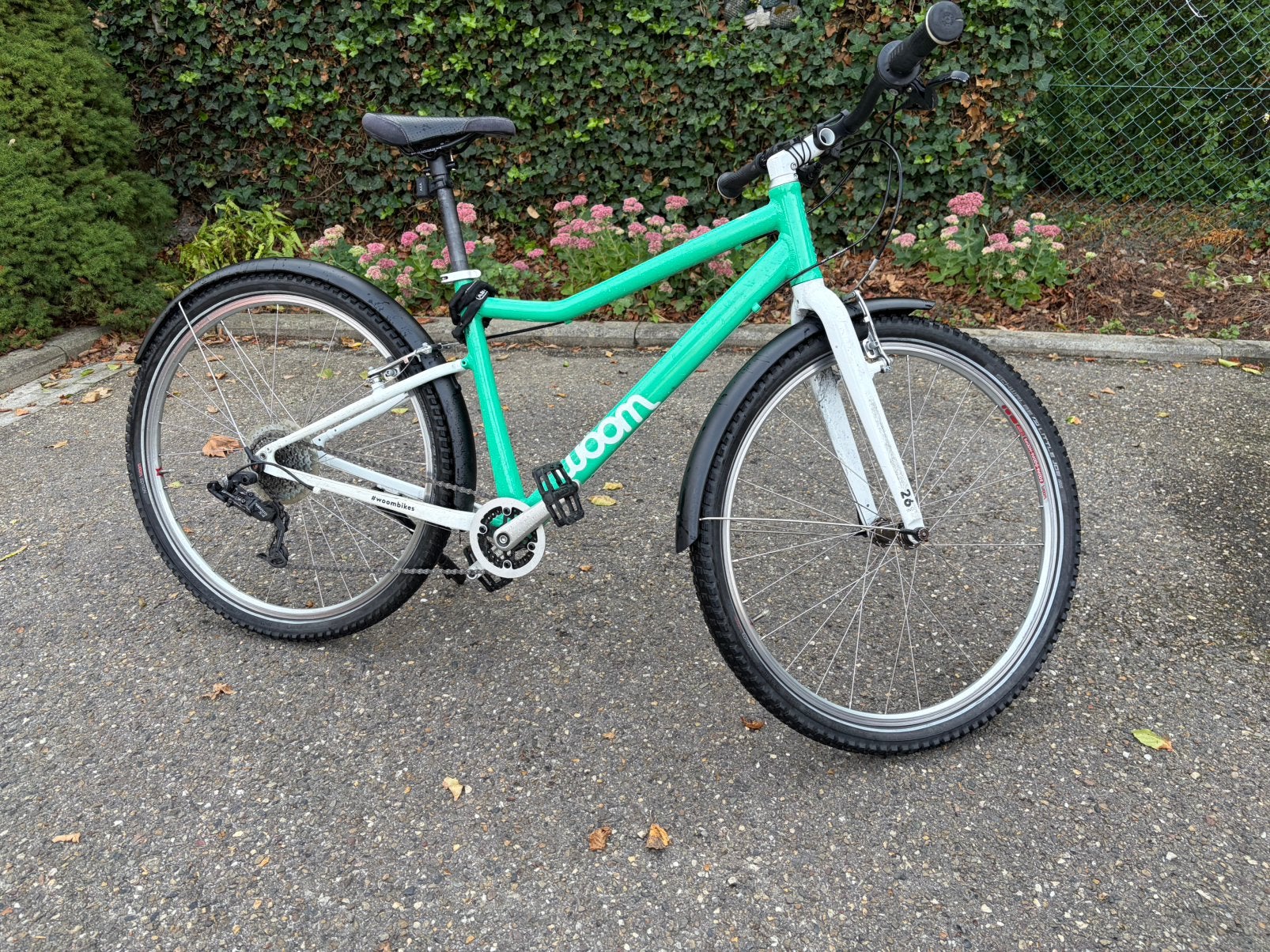Woom 6 26” Mint Green – zeer licht – 8 versnellingen, Ophalen, Zo goed als nieuw, Velgrem, 20 inch of meer