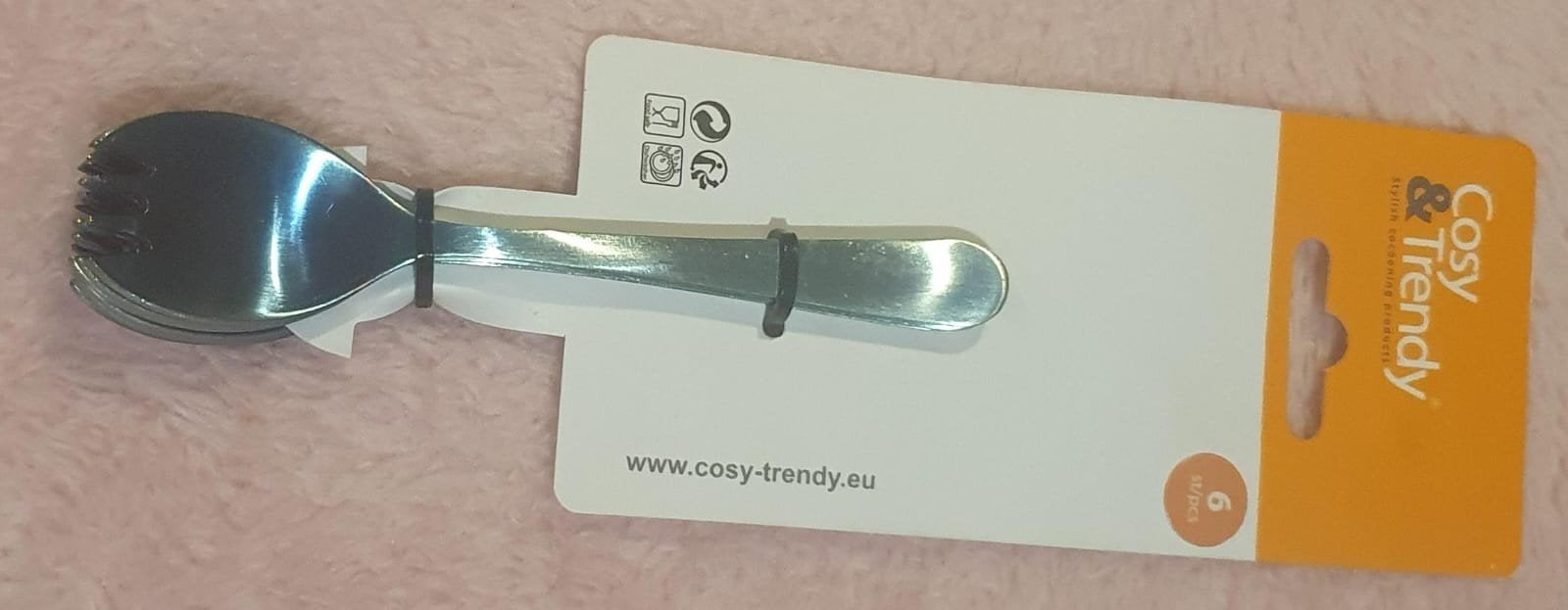 Nieuwe Cosy & Trendy aperitiefvorkjes - 6 stuks - RVS, Bestekset, Overige typen, Nieuw, Ophalen of Verzenden