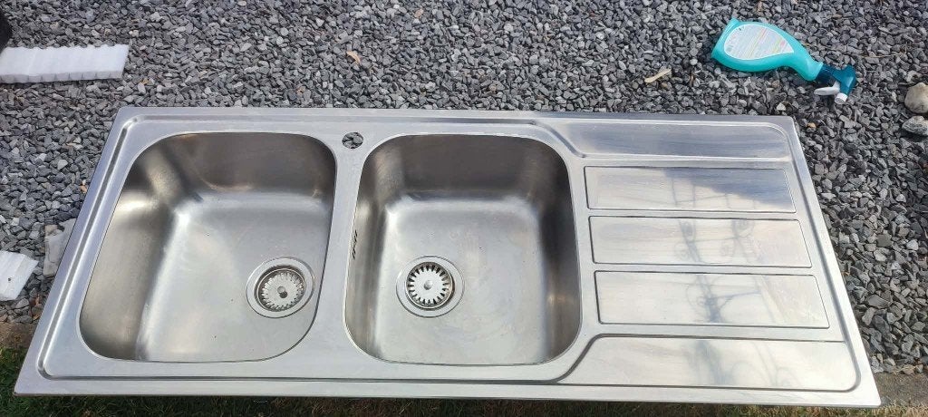 Pyramis Athena Évier encastrable 2B inox, Maison & Meubles, Cuisine | Éléments de cuisine, Moins de 25 cm, Comme neuf, Enlèvement