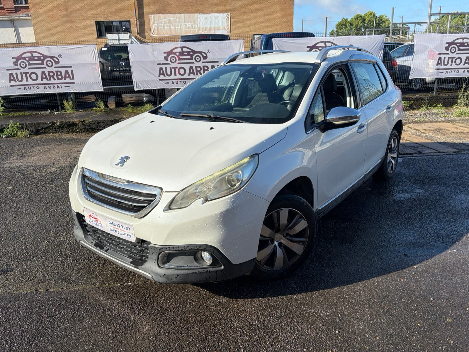 Peugeot 2008 1.6 HDI 2013, Stof, Zwart, Wit, Multifunctioneel stuurwiel