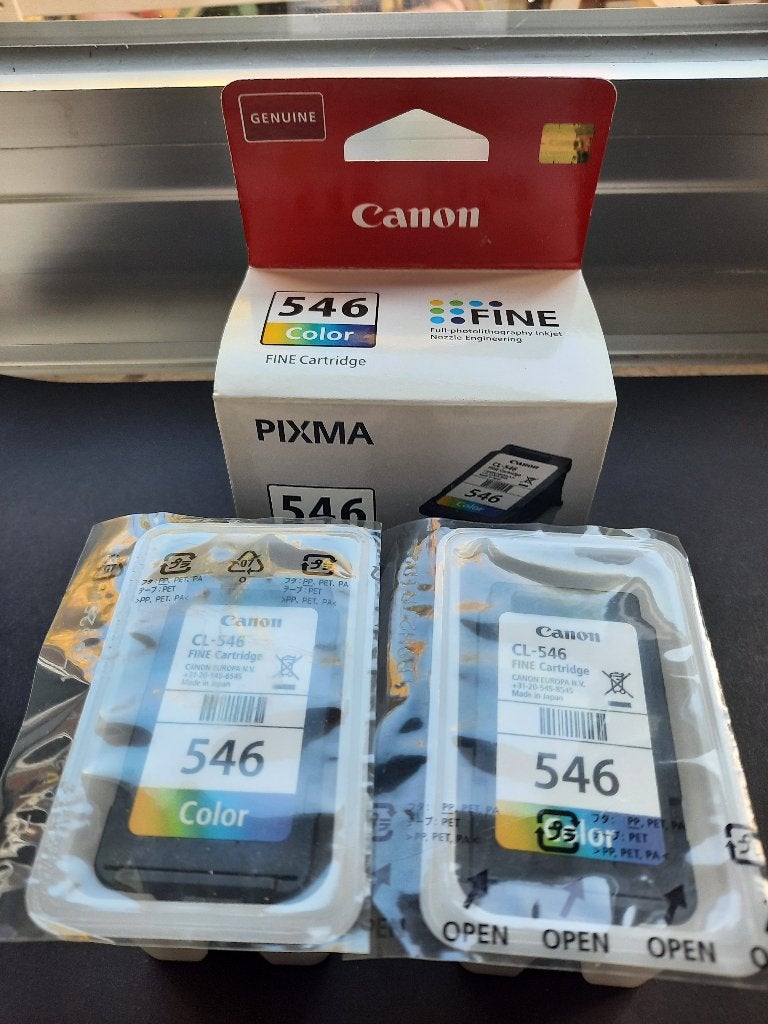 3 Inktpatronen Canon Pixma CL-546 Kleur, Computers en Software, Verzenden, Nieuw, Cartridge, Canon
