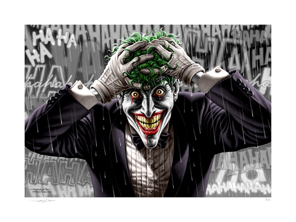 Sideshow Joker Last Laugh Variant Fine Art Print, Enlèvement ou Envoi