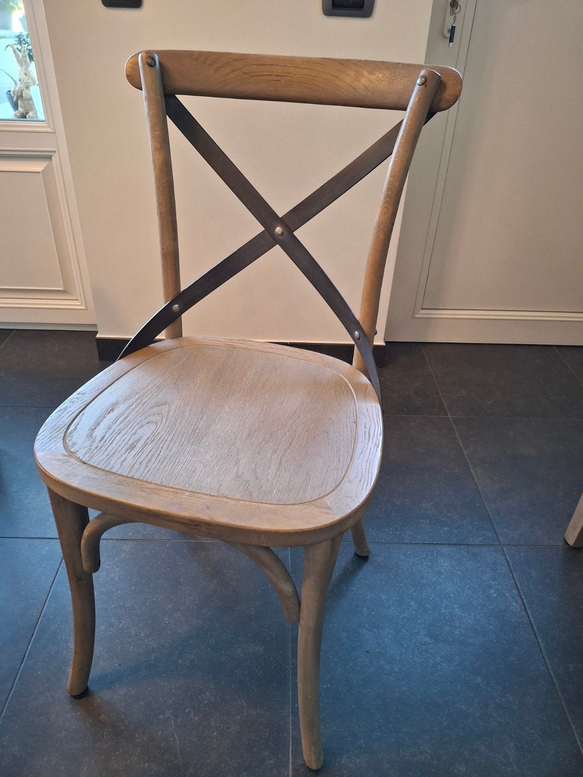 Houten keukenstoelen, Landelijk, Enlèvement, Utilisé, Bois