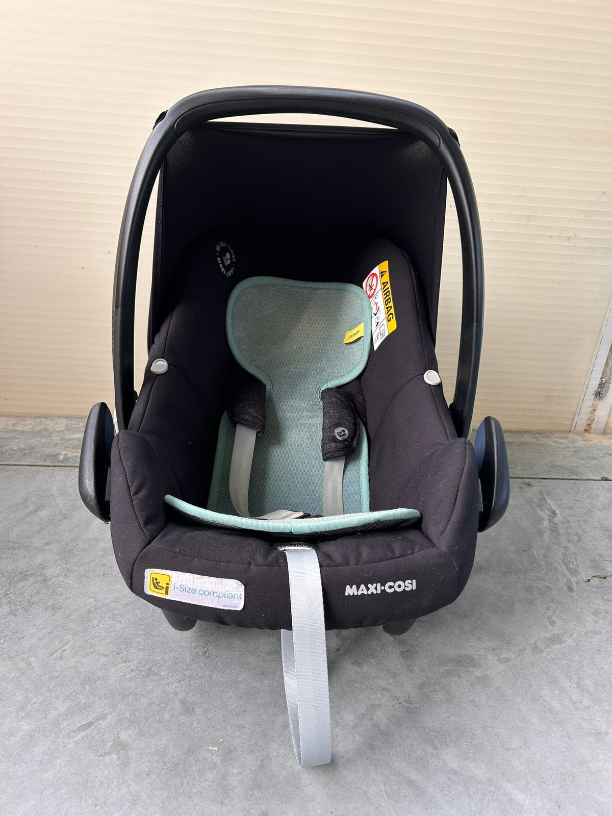 Maxi cosi + isofix + autostoel, Ophalen, Gebruikt, 0 t/m 18 kg, Afneembare rugleuning