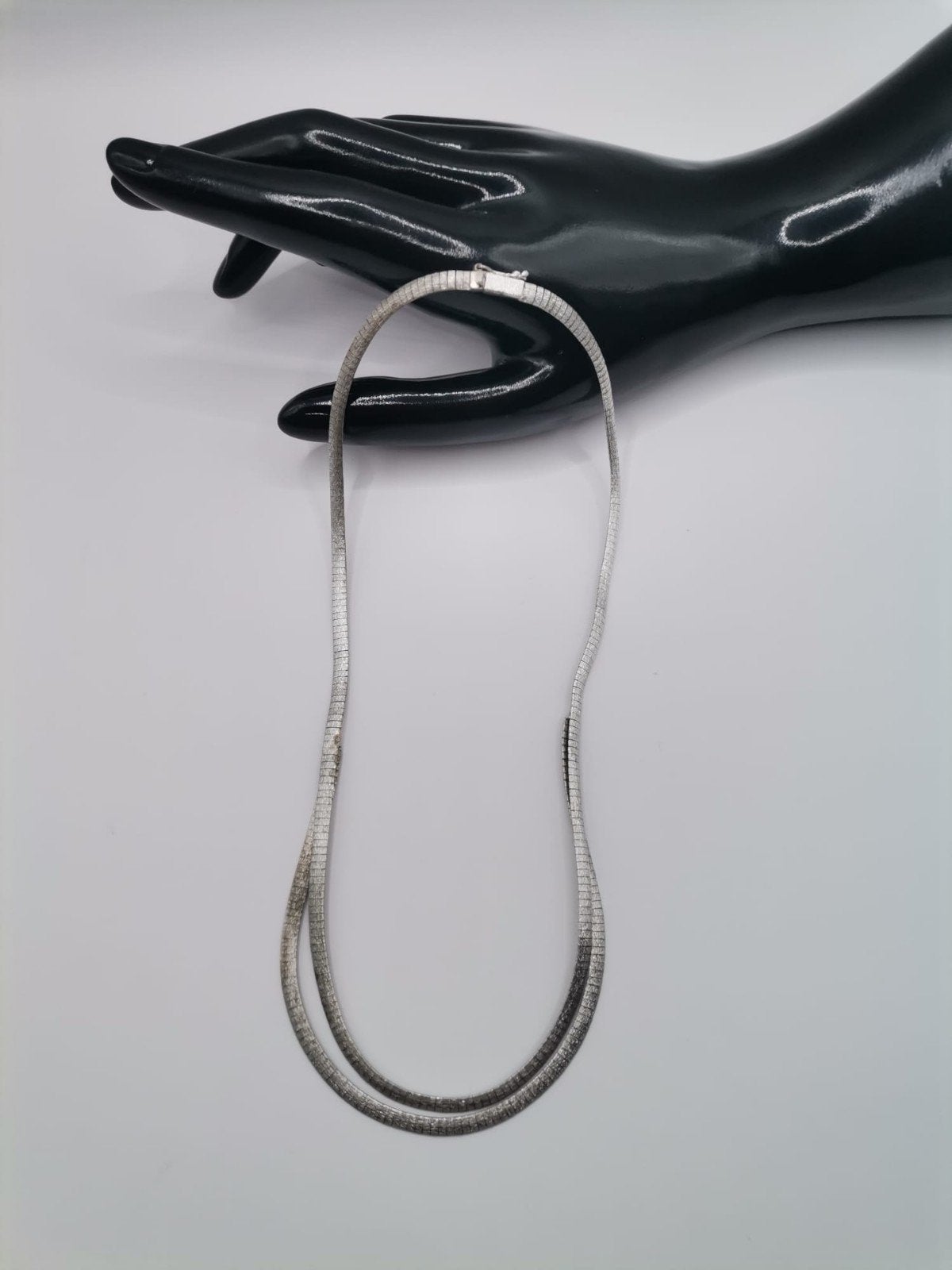 925 zilveren ketting — 27 g — slangenketting, Ophalen of Verzenden, Zo goed als nieuw, Zilver, Zilver